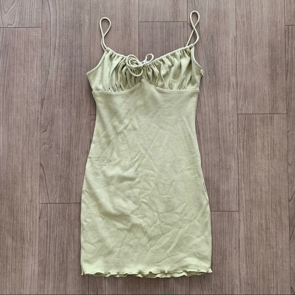 Slow Dancing Mini Dress Sage 